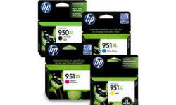 HP 950XL, BK og HP 951XL, C,M,Y, Originale printerpatroner 